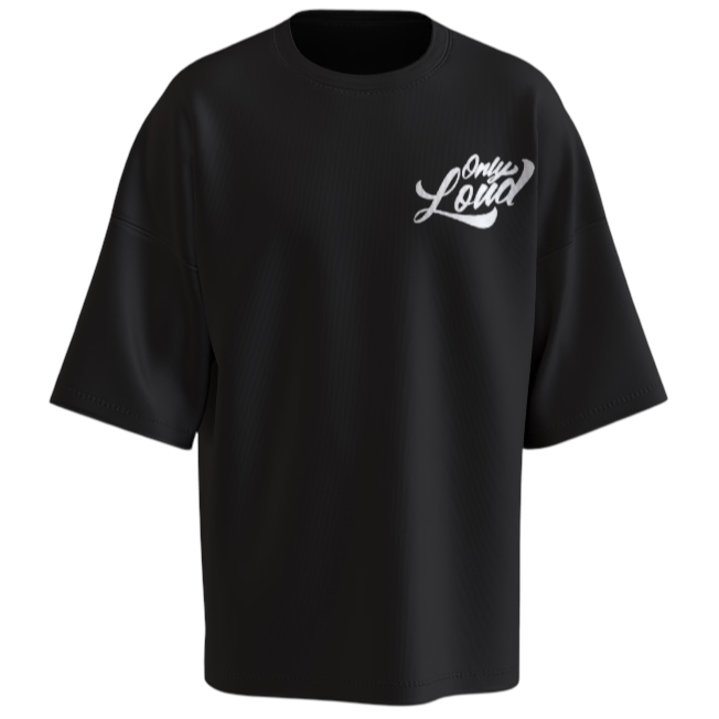 Only Loud Servin' Em Big Tee - Black