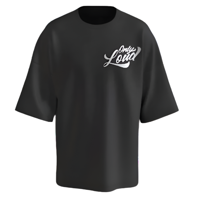 Only Loud Logo Tee-Black