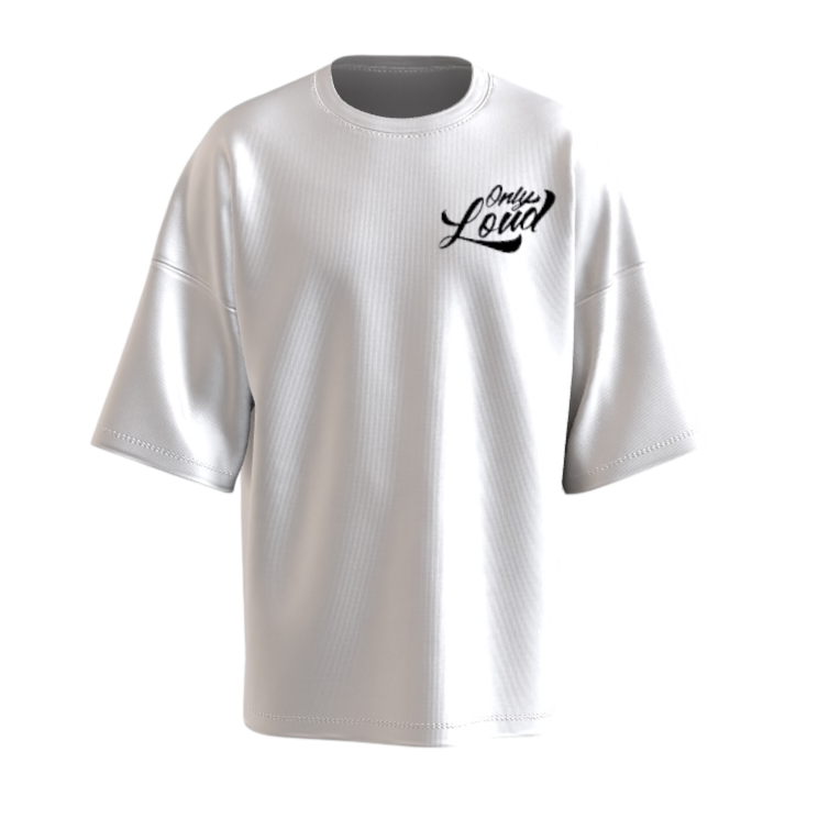 Only Loud Logo Tee - White