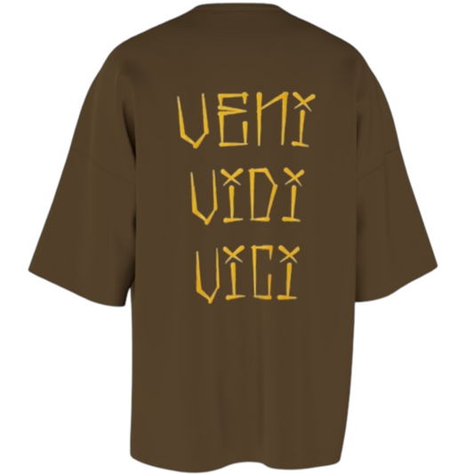 Veni Vidi Vici Tee - Dark Brown