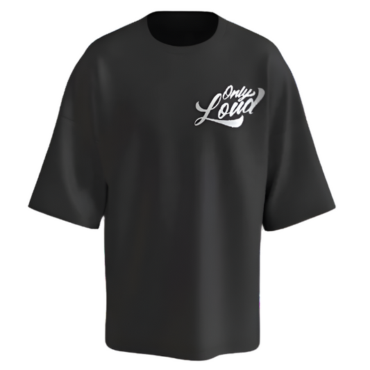 Only Loud Logo Tee-Black