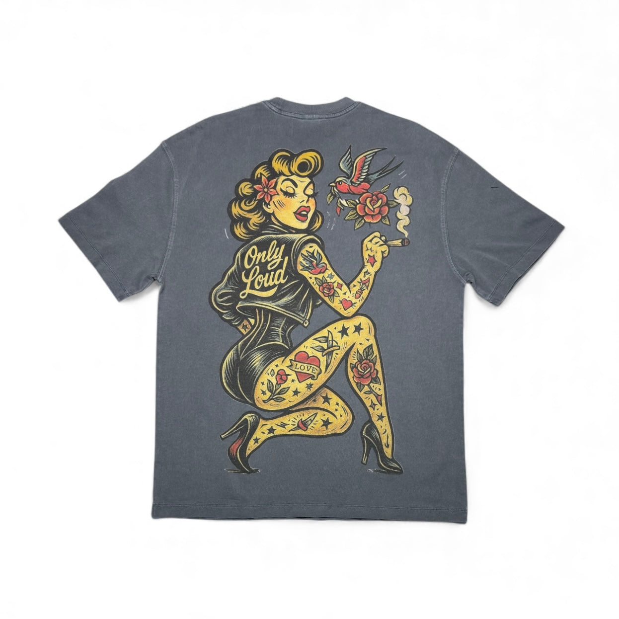 Puffing Baddie - OVERSIZED Heavyweight Tee